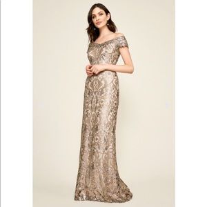 Tadashi Shoshi Sequin Gown Sz 4